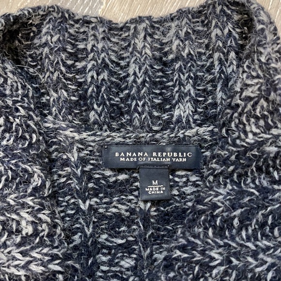 Banana Republic Super Soft Italian Wool Zip Sweater Vest - Picture 3 of 5